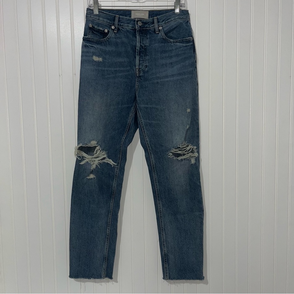 Everlane the cheeky jean size 27 button fly blue jeans